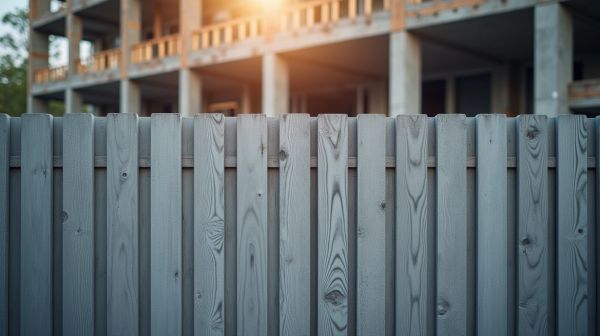 Améliorez l'esthétique de votre chantier avec un habillage palissade